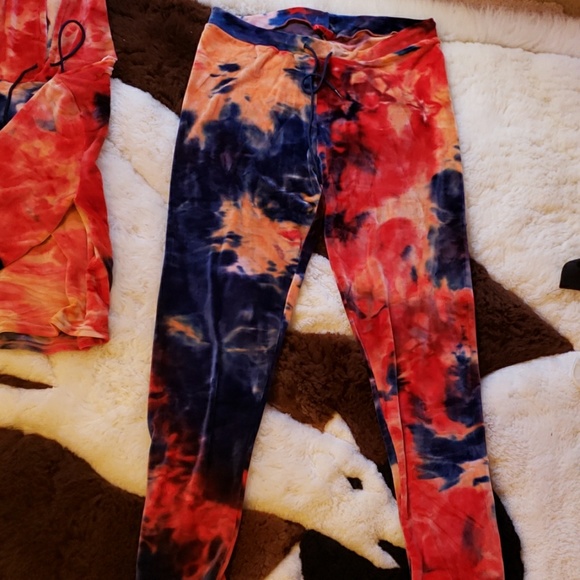 Multi-colored , Tie-dyed,pink,blue,yellow,Suite